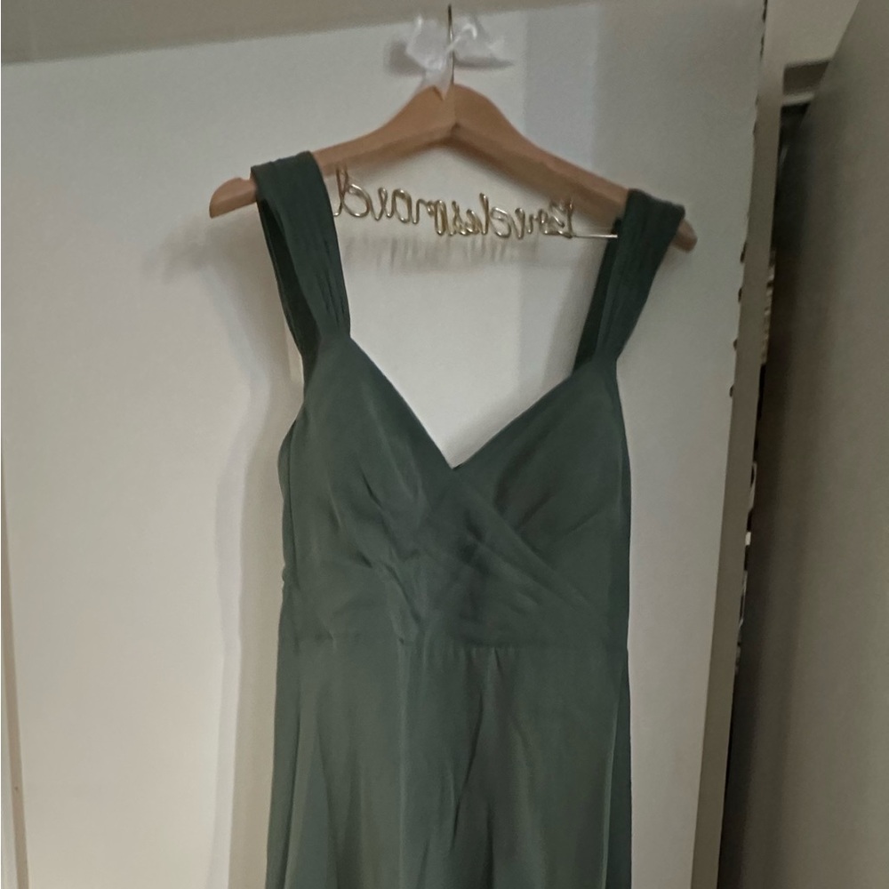 Azazie Forest Green Sleeveless Gown